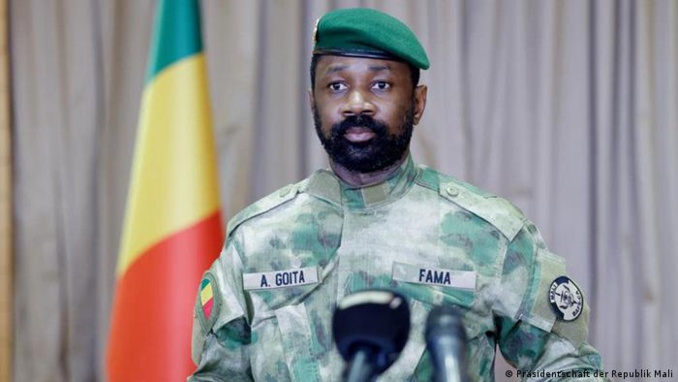 Assimi Goïta, l'homme fort du Mali.