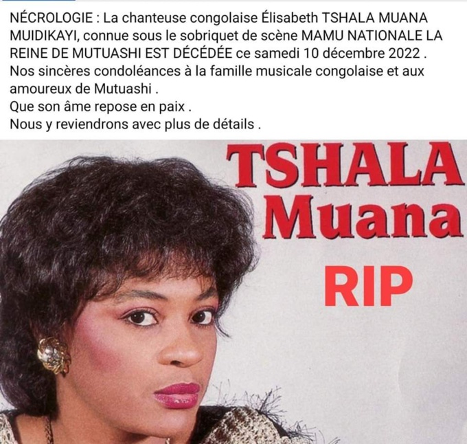 Mort de Tchala Muana/ Le peuple Congolais effondré. La réaction de l'ambassadeur de la Côte d'Ivoire en Rdc.