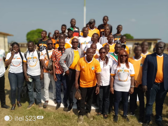 Can 2023/ Les personnels du lycée de Bangolo lancent la marrée orange