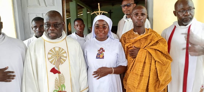 Grand-Lahou /Messe d'action de grâce à Tioko / Soeur Dr Olga Lakpa, fondatrice de la "Congrégation des soeurs Notre dame du perpétuel secours des pauvres", célébrée