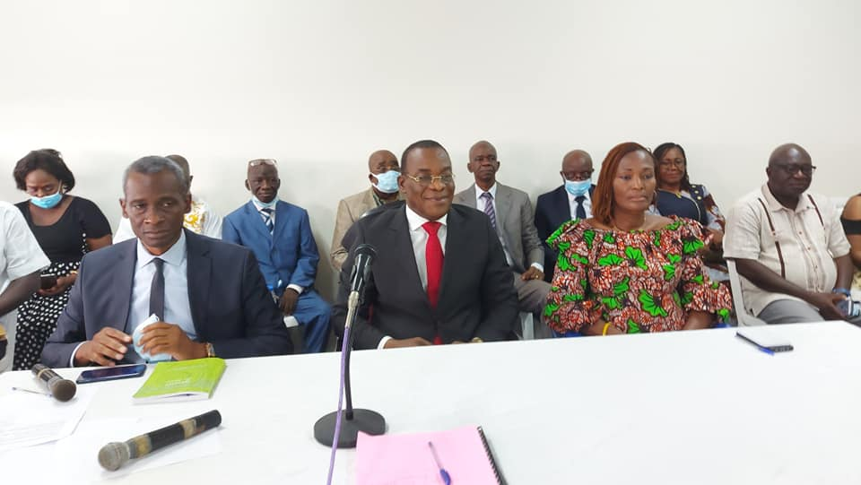 Affi N'guessan, Issisaka Sangare et la 1ere vice-présidente Christine Konan