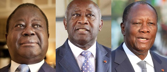 Henri Konan Bedie, Gbagbo Laurent, Alassane Ouattara,
