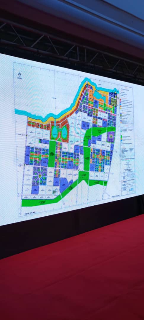 Le plan du projet Adoukro, ville nouvelle