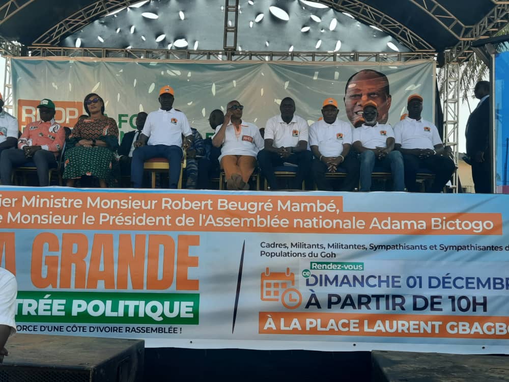 Rentrée politique de la coordination du Rhdp à Gagnoa/ Adama Bictogo appelle les militants à enterrer leurs querelles